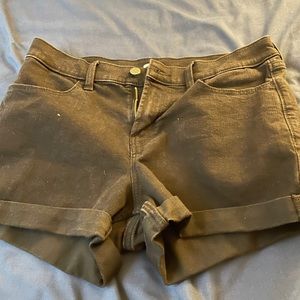 Womens black old navy jean shorts size 10